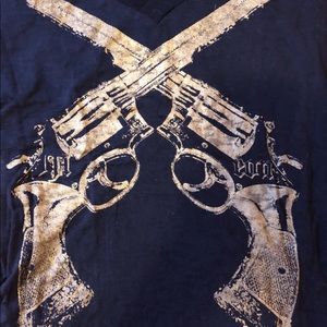 Graphic T-shirt with piston screen print